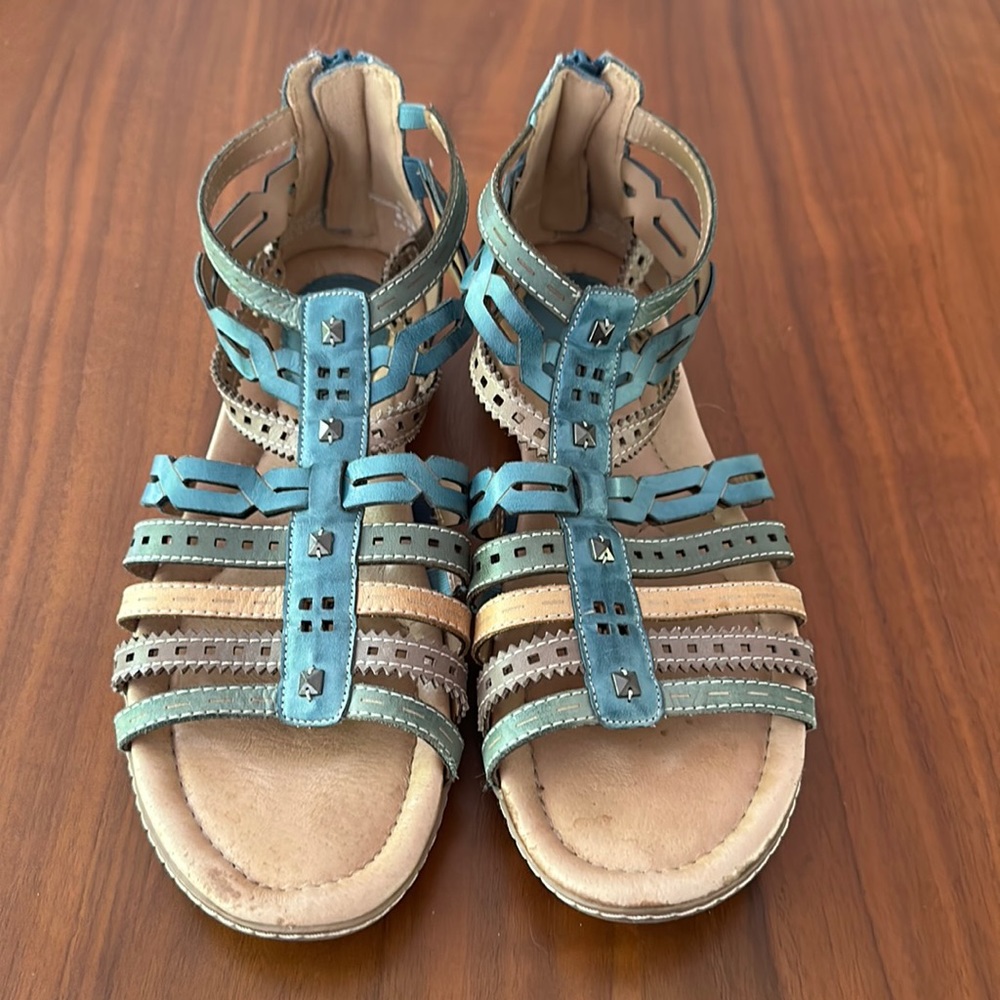 Earth vegan leather sandals